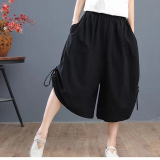 Quần nữ cỡ lớn mùa hè, ống rộng