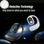 PUSKY 180° Xoay HiFi Stereo Chống Nước Không Dây Dẫn Truyền Không Dây Tai Nghe Đơn Đeo Tai Nghe Giảm Tiếng Ồn Tai Nghe Có MIC VN