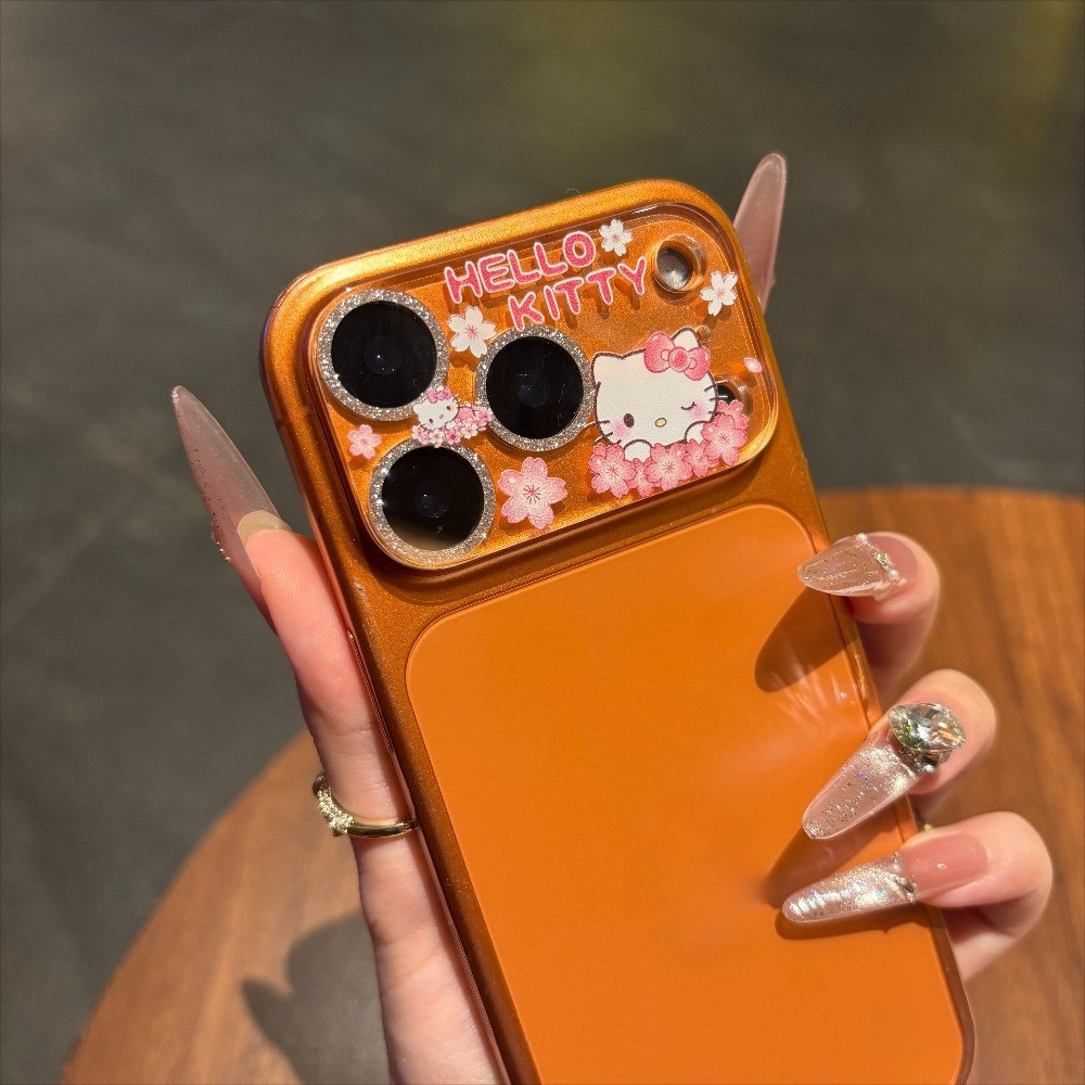 Phim hoạt hình dễ thương Long lanh Bảo vệ ống kính máy ảnh cho máy ảnh IPhone 17 Pro Max 17 Kính trong suốt