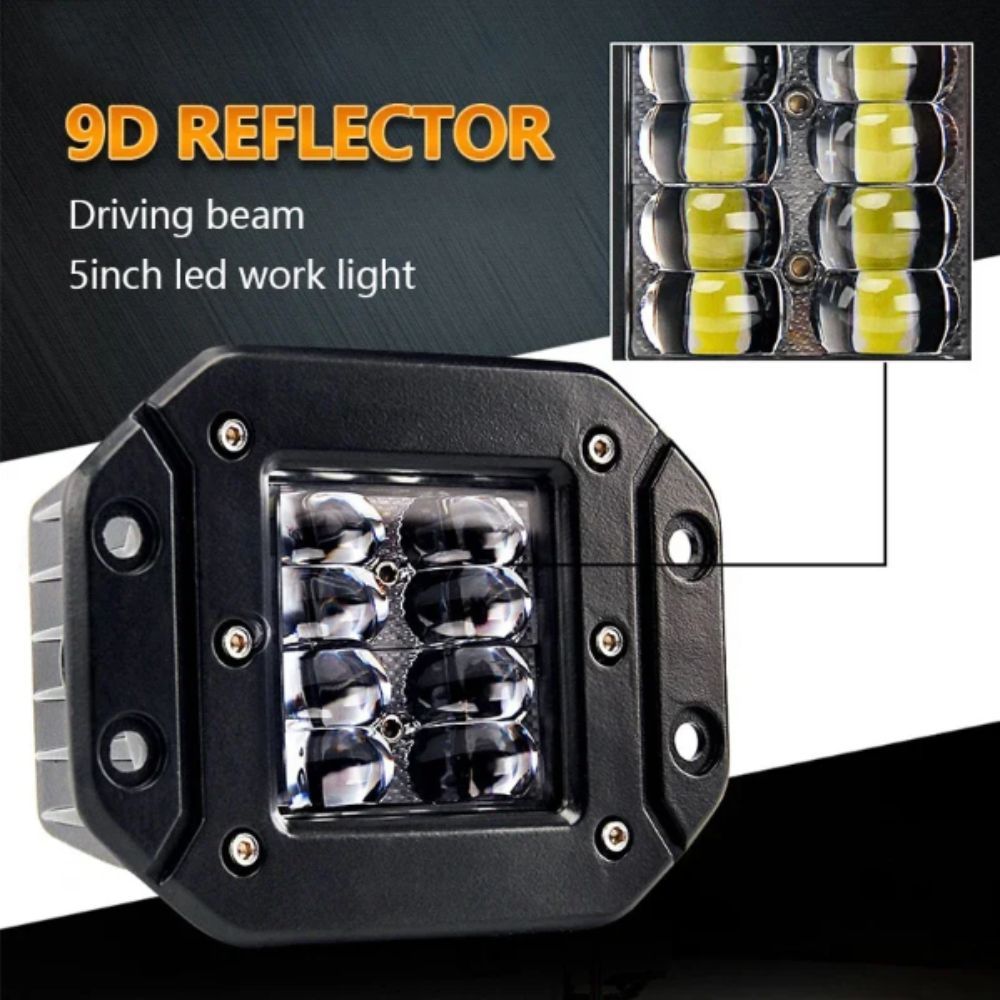 Đèn LED làm việc DOAOV78N, Đèn gắn công suất 5 Inch Kích thước 40W, Đèn sương mù Điện áp 12V 24V Thiết kế gắn xả điện áp Đèn LED Pods Light Jeep Lighting