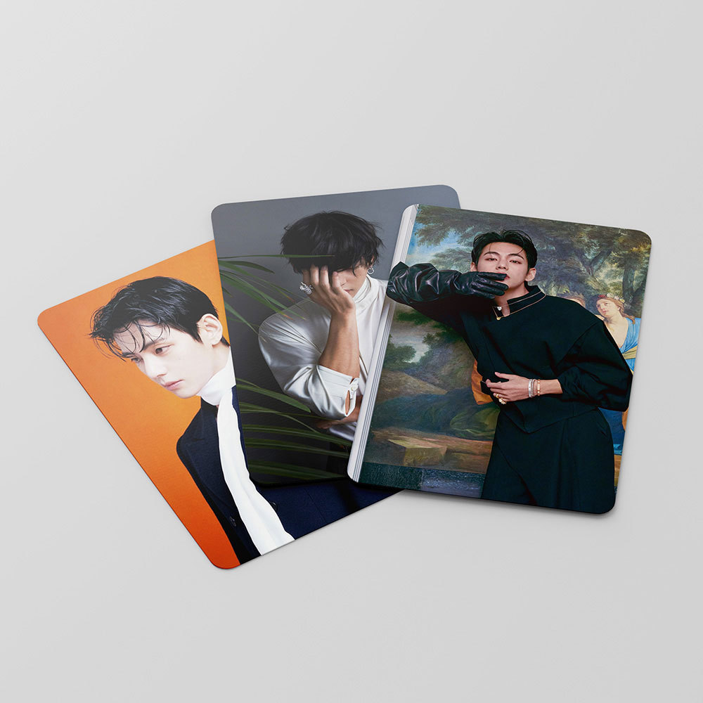 LINXX 55 Chiếc Lomo Cards BTS Kpop Boy Band Photocards Set Hàn Quốc Idol Fan Sưu Tập Thẻ Hallyu Ngôi Sao Kỷ Niệm Cho Người Hâm Mộ Quà Tặng Sinh Nhật Ngày Lễ Bộ Sưu Tập Kpop Thêu Sò