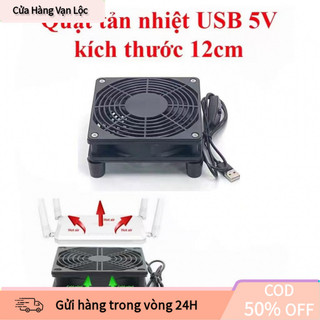 【vạn】Quạt tản nhiệt USB 5V công suất thấp, an toàn khi sử dụng lâu dài, ngăn ngừa quá nhiệt cho router và PC nhỏ.