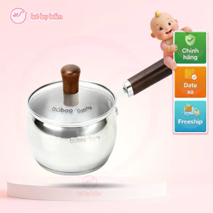 ✅ Nồi Quánh Nấu Bột Cho Bé Gooby Baboo Chính Hãng - Inox 304 Đáy 3 Lớp, Dùng Được Cho Bếp Từ