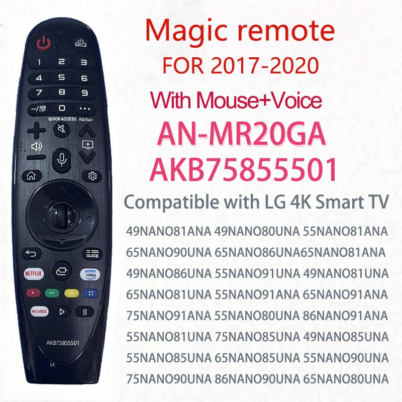 Nilank Chính hãng Magic Remote điều khiển LG Smart tivi 4K Giọng nói / Chuột AN-MR20GA FOR2017-2020