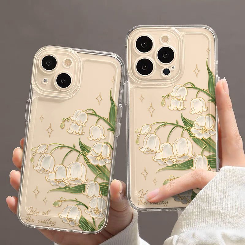 Hoa chuông bấm cho 16 trường hợp iPhone 17Air Space Case 14 13 11Pro