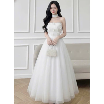 VM BENUSA - ĐẦM LƯỚI PHỐI TAPTA ĐÍNH HOA KÈM VÒNG CỔ, ĐẦM ĐI TIỆC, ĐẦM ĐI CƯỚI, ĐẦM DỰ TIỆC CUỐI NĂM CỰC XINH