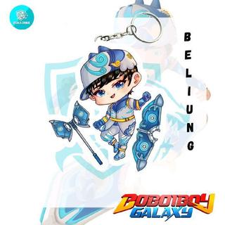 Keychain Acrylic Anime Boboiboy Tahap 3 - Beliung, Nova, Blizzard, Rimba Ganci Anime Akrilik - Beliung
