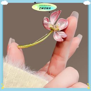 ZMONH Thời Trang Thanh Lịch Cho Nữ với Họa Tiết Thổ Cẩm Hoa Sen Sáng Tạo