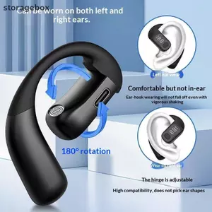 180° Xoay HiFi Stereo Chống Nước Không Dây Dẫn Truyền Không Dây Tai Nghe Đơn Đeo Tai Nghe Giảm Tiếng Ồn Tai Nghe Có MIC Đẹp
