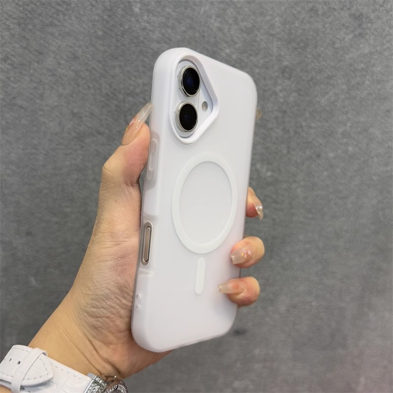 Ốp lưng silicone 2 trong 1 dạng thạch hút nam châm mềm mại bảo vệ điện thoại cho iPhone 17 15 14 13 12 11 Pro Max 16Plus