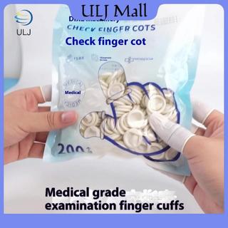 ULJ 80 / 200 CÁI Chống mài mòn Cao su chống trượt Cots Cao su ngón tay Cots Vỏ bảo vệ ngón tay cao su để bảo vệ y tế điện tử.