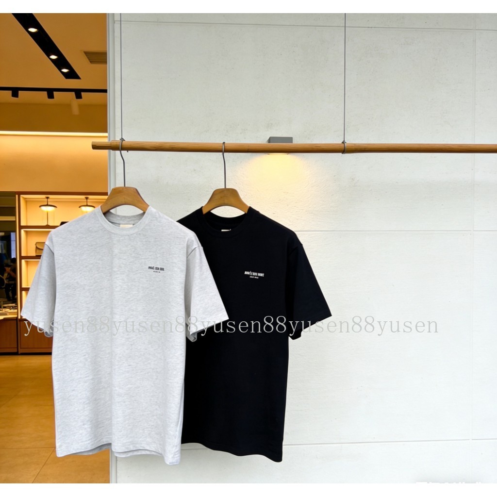 Aime Leon Dore Áo Thun Tay Ngắn Cotton Nguyên Chất, In Chữ Đơn Giản