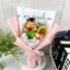 BEABOUT Bó hoa mô phỏng, Móc hoa hướng dương thủ công hoa hướng dương, Bó hoa sang trọng hình gấu đáng yêu