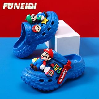 Dép sục Super Mario cho bé – Dép EVA chống trượt mềm nhẹ, dép hoạt hình đi biển mùa hè