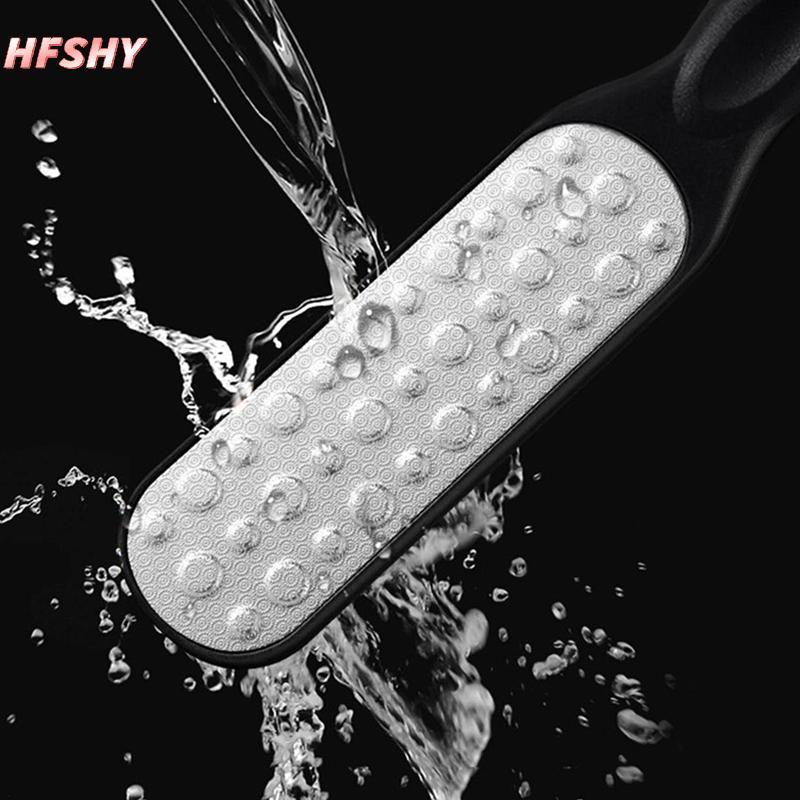 HFSHY Dụng cụ cạo gót chân hai mặt, bàn đá mài chân, loại bỏ chai chân, calluses, sừng da