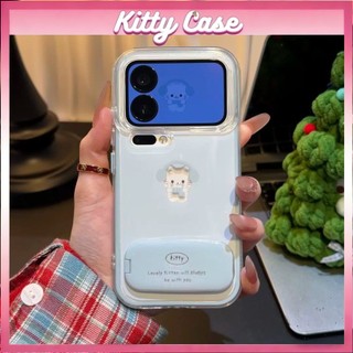 Có thể tháo rời 2 trong 1 mềm TPU trường hợp cộng với gương đứng cho iPhone 17/16/15/14/13/12/11 Pro Max Plus