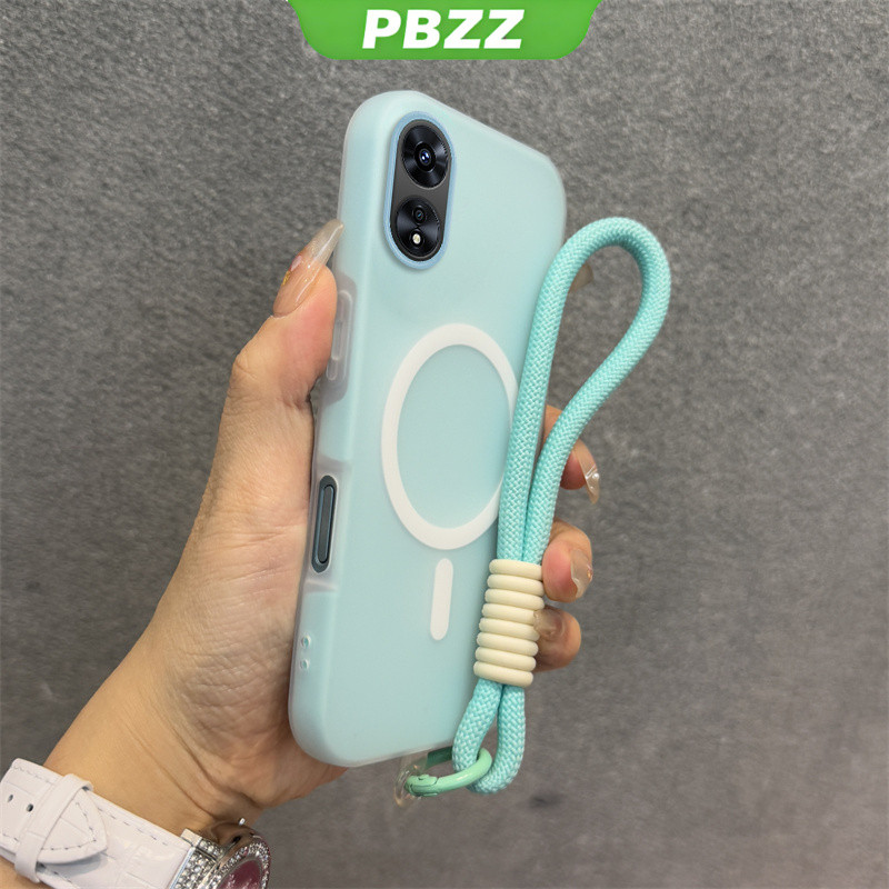Ốp Lưng Cho OPPO Reno 8t 4g a78 a98 a17 a17k A58 5G a18 a38 a60 A58 A78 4G Vỏ Điện Thoại Vỏ Thiết Kế Mới Thẩm Mỹ Vỏ Thạch Màu Kép Có Dây Buộc Từ Tính Không Dây GDBSWX01