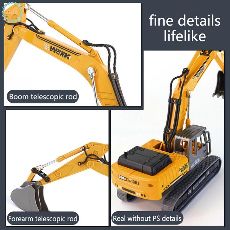 Mô hình máy xúc công trường xây dựng Qingyu cho trẻ em
