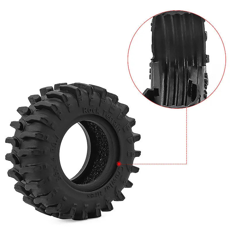 SCX30 0.7 inch Cao Su Lốp Bánh Xe Lốp Cho 1 / 30 RC Xe Bánh Xích SCX30 Ascent-32 Nâng Cấp Phần Phụ Kiện