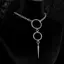 HNKMP Gothic Crow Skull Nelace Dành Cho Nữ Thời Trang Dơi Phụ Kiện Punk Trang Sức Vintage Trái Tim Charm Choker.