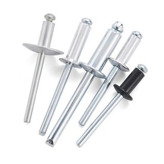 Đinh tán lõi nhôm Đinh tán sắt Loại mở Đầu tròn Mũ lớn Đinh tán đầu chìm M2 / 2.4 / 3 / 4 / 5 / 6mm