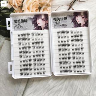 Cụm lông mi giả đơn sợi mềm mại thoải mái vẻ ngoài tự nhiên dành cho nữ biểu diễn sân khấu