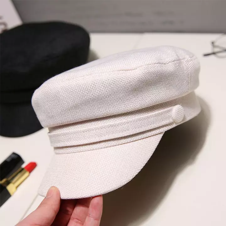 Needway Nữ Mũ Nữ Mùa Hè Nón Hình Bát Giác Phẳng Mũ Xuân Thu Cotton Nữ Hải Quân Mũ Nữ Cho Nữ Mũ Nón Người Phụ Nữ
