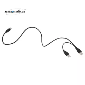 Cáp USB 2.0 Nam sang Standard B Male Y 80cm cho máy in & máy quét & ổ cứng gắn ngoài