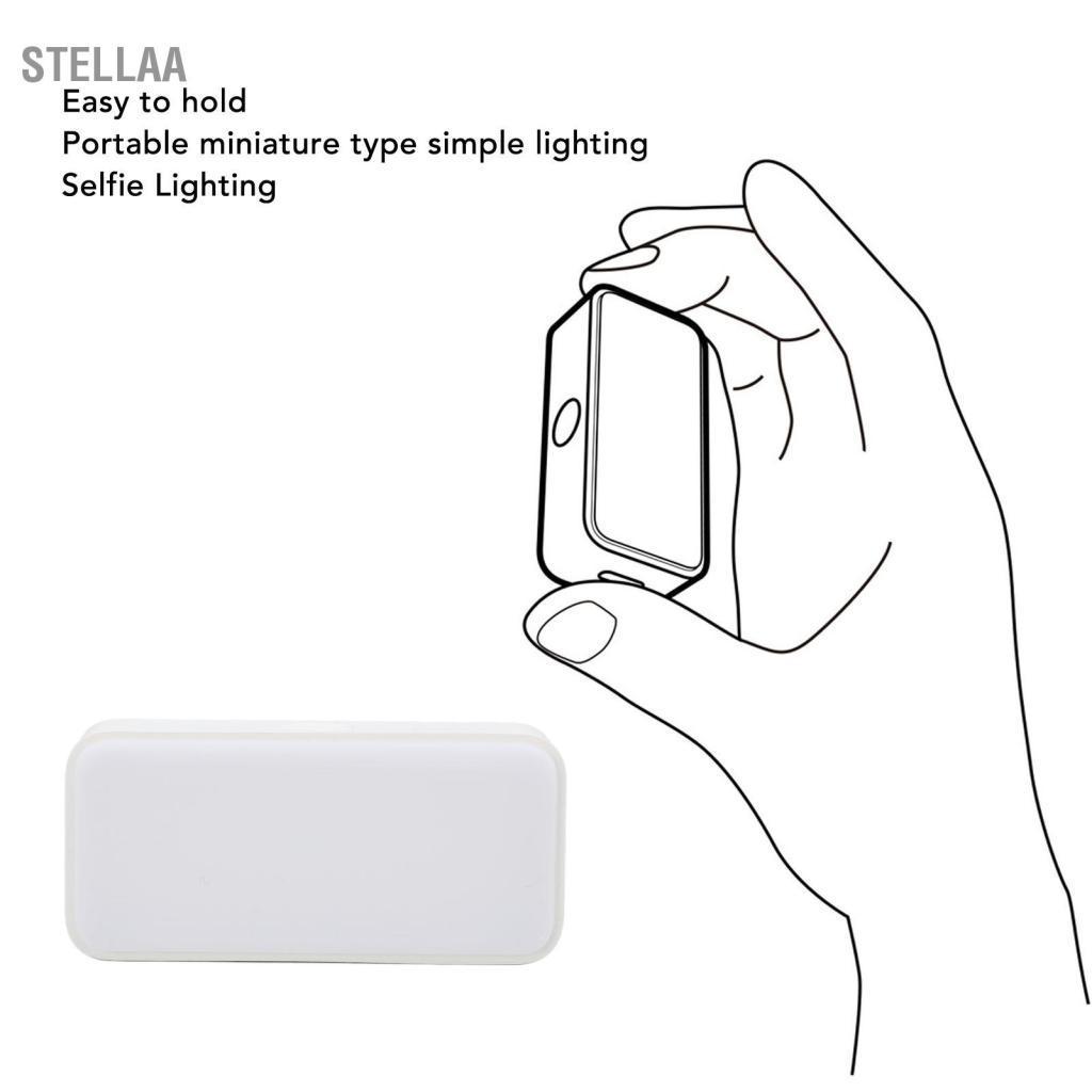 Stellaa Live Streaming Fill Light Điện thoại di động Điều chỉnh nhiệt độ màu kép để chụp ảnh máy ảnh