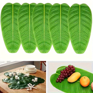 1 Chiếc Lá Chuối Nhân Tạo Lớn Hawaii Luau & Rừng Chủ Đề Dự Tiệc Cung Cấp