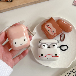 Biểu cảm động vật cho AirPods 1 / 2 3 Pro Pro2 pro3 Airpod4 Bộ tai nghe Vỏ bảo vệ Bluetooth không dây AirPods Pro i3 i4 pro3 Vỏ bảo vệ tai nghe