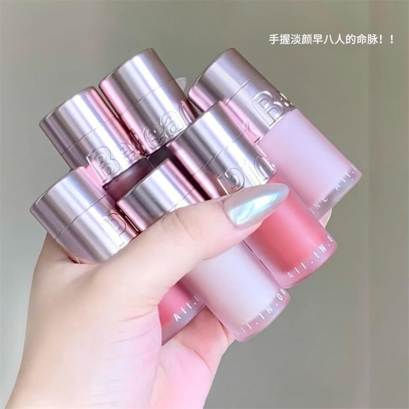 HỒNG BEAR Son môi kem đa năng ba trong một má hồng phấn mắt mở rộng màu VACF