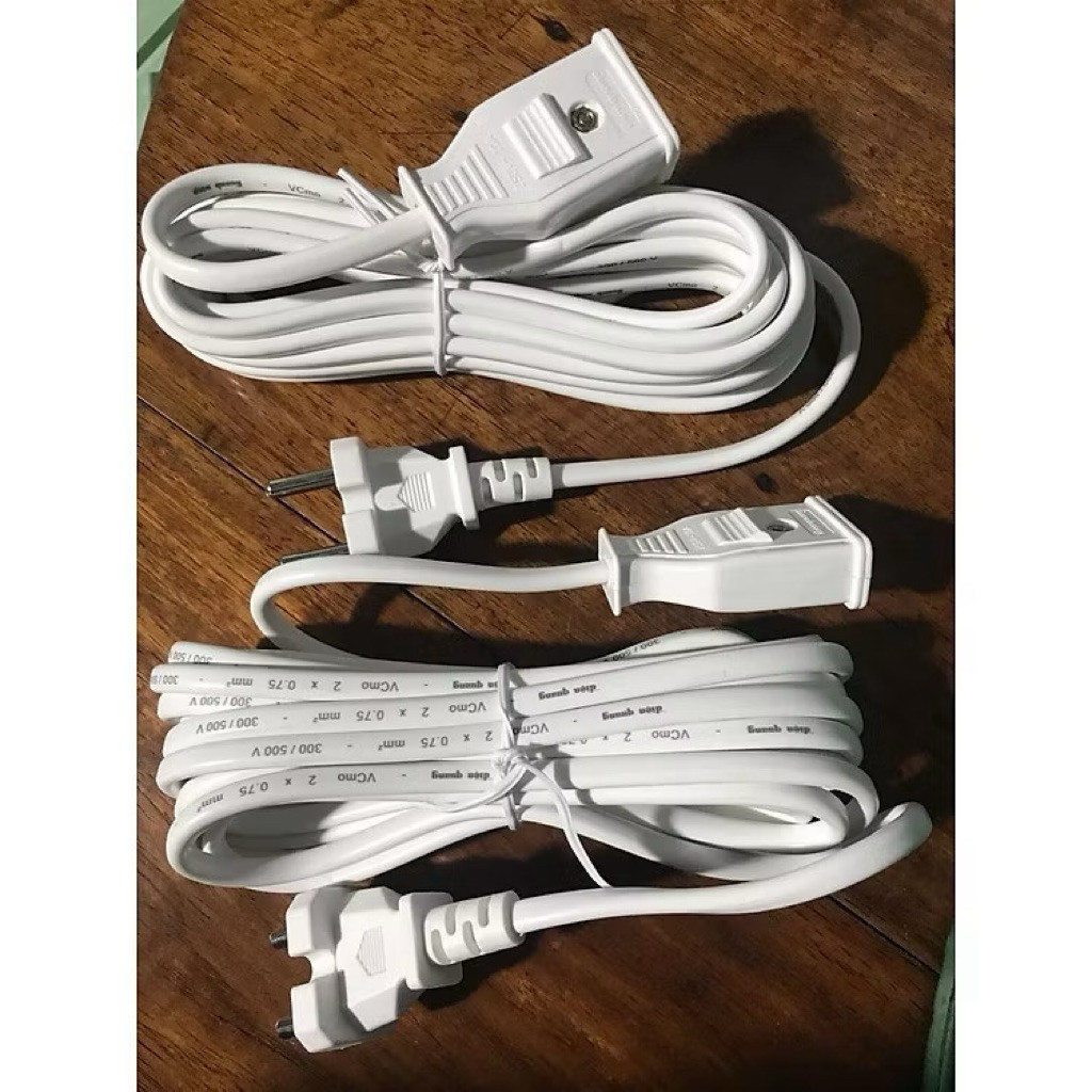 Cáp Nối Dài Điện Quang Dây Nguồn Kéo Dài 3m / 5m/10m, Nhựa ABS Chịu Nhiệt, Bảo Hành 12 Tháng