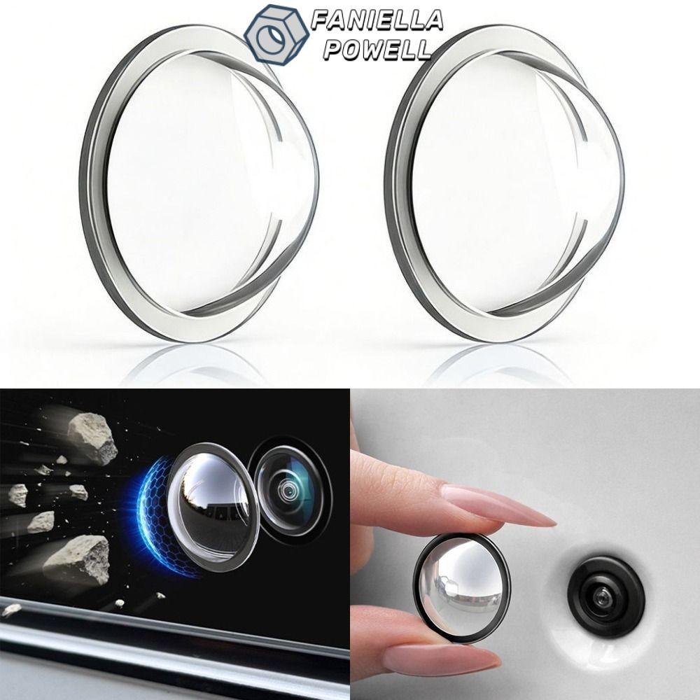 FANIELLAPOWELL 2 / 4 Vỏ bảo vệ Camera trước, Vỏ bảo vệ ống kính HD chống nước, Nắp bảo vệ tấm chắn chống mưa chống va chạm PC hình cầu cho mẫu Tesla
