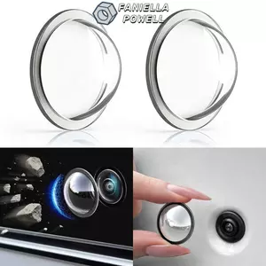 FANIELLAPOWELL 2 / 4 Vỏ bảo vệ Camera trước, Vỏ bảo vệ ống kính HD chống nước, Nắp bảo vệ tấm chắn chống mưa chống va chạm PC hình cầu cho mẫu Tesla