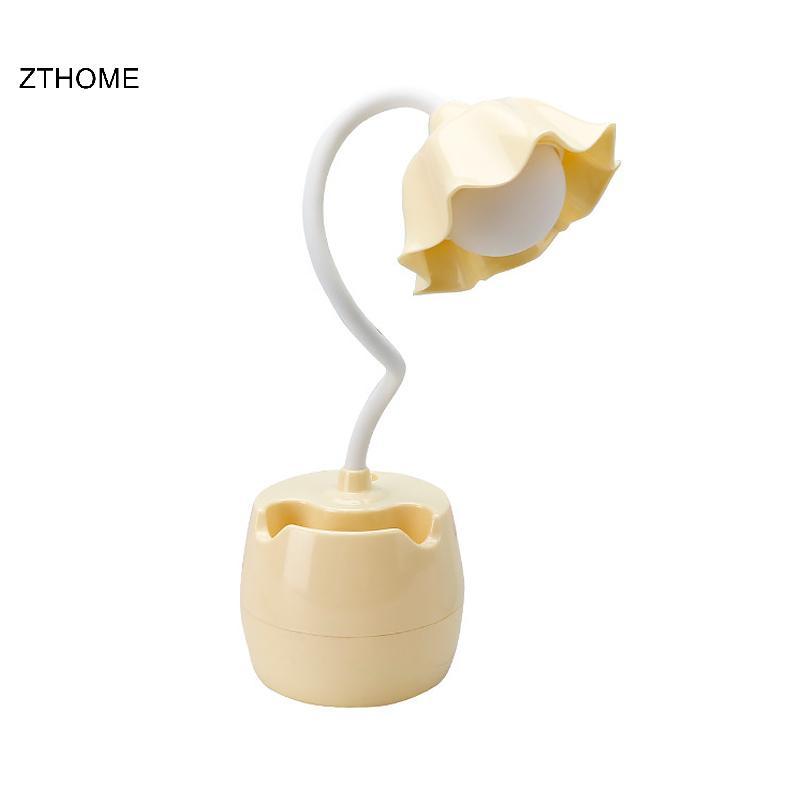 ZTHOME LED Học Sinh Đèn Bảo Vệ Mắt Ký Túc Xá Phòng Ngủ Đèn Sách Nhỏ Đọc Sách Học Bài Tập Nhà Bút Giá Đỡ Đèn HOT