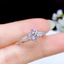 Nhẫn kim cương hình bạch tuộc bạc S925, phong cách thời trang đơn giản, size điều chỉnh được