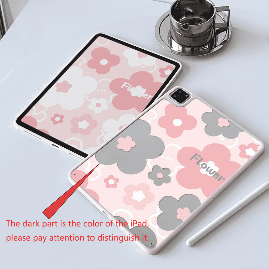 Vỏ Hoa Acrylic Cứng Cho Mini6 Mini7 A17Pro IPad 5 6 7 8 9 10 11 A16 Air 2 3 4 5 6 Air 11 M2 M3 M4 2026 Pro10.5 Pro11 2018 2020 2021 2022 M4 M5 Pro13 2024 2025