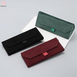 [PCW-T] Hộp nhung gấp hình tam giác đựng kính râm/kính đọc sách, chống nén, mềm, thiết kế thanh lịch