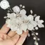 PUSKY Kẹp Tóc Pha Lệ Ngọc Trai Thanh Lịch - Phụ Kiện Tóc Cho Cô Dâu Việt Nam