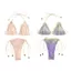 YRBWD 2 Cái / bộ Đồ Bơi Nữ, Bộ Bikini Ren Chắp Vá Rỗng, Thời Trang Mùa Hè Băng Tam Giác Đồ Bơi Đi Biển
