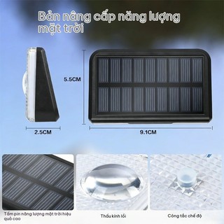 Đèn Tường Năng Lượng Mặt Trời Chống Nước LED, đèn Sân Vườn, Cảm ứng Tự động, Có Thể Sử Dụng Cho Ban Công Và Vườn