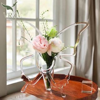 VRZ Trong Suốt Bướm Acrylic Bình Hoa Ba Chiều Hoa Sắp Xếp Phụ Kiện Bình Bướm Trang Trí Nhà Cửa HOT