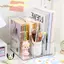 TRTR Tối Giản Nhựa Trong Suốt Bàn Làm Việc Tạp Chí Người Tổ Chức Có Khe Cắm Đơn Để Lưu Trữ Hồ Sơ Và Sách VN