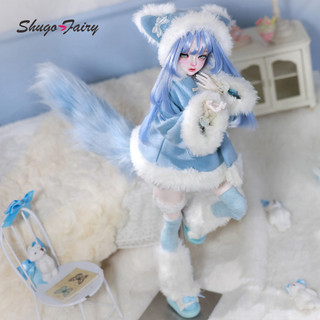 1 / 4 Bóng Khớp Búp Bê Sadie Nước Xanh Nàng Tiên Cá Core Anime Cô Gái Giả Tưởng Đại Dương Nữ Trọn Bộ Đầu Nhựa Điêu Khắc Shugafairy