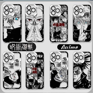 Ốp Lưng Anime Jujutsu Kaisen Thoáng Mát Cho Realme C75 C51 C53 C55 C35 C31 C61 C63 C20 C21Y C25Y C12 5 6 Pro 5i 6i Note 50 60 NARZO50 60 Vỏ Điện Thoại Di Động Hoạt Hình Mềm Trong Suốt