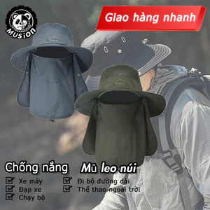 Musion Boonie Mũ Chống Nắng Người Cá Mũ Gấp Che Nắng Vải Mũ Thoáng Khí Thoải Mái Mũ Xô