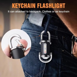 【COD】Đèn pin mini dùng cho EDC, có thể móc vào chìa, cung cấp ánh sáng với 7 mức điều chỉnh cho công việc và sinh hoạt.
