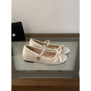 Giày Ballet Satin Mới Mary Jane Tăng Chiều Cao Giày Nữ