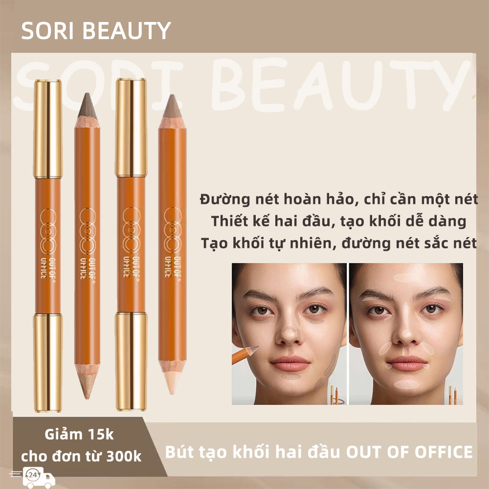 Out of Office Double-Ended Contour Stick - Tạo Khối & Highlight Hoàn Hảo, Dễ Dàng Sử Dụng
